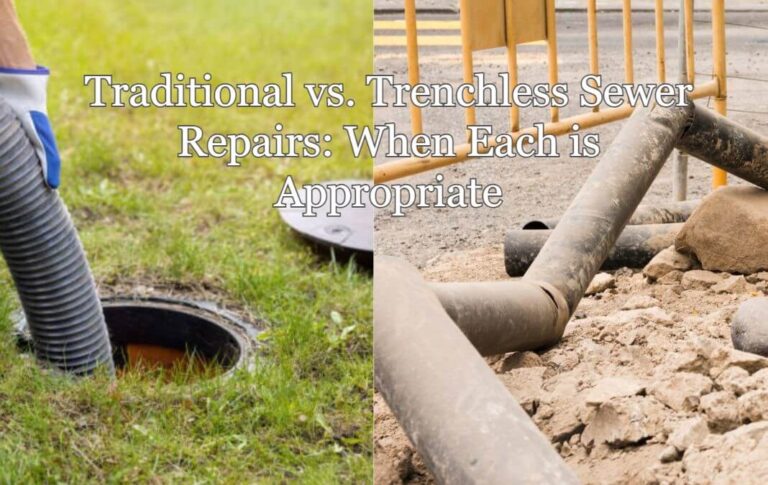 Traditional vs. Trenchless Sewer Repairs When Each is Appropriate